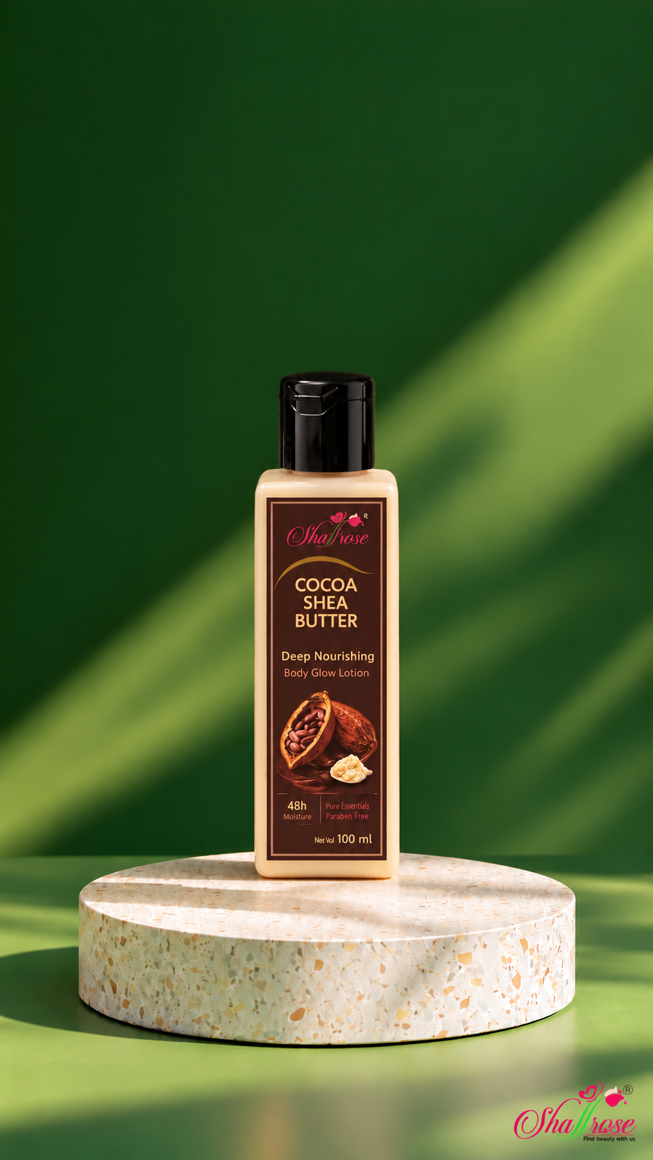 100 ML-Cocoa Shea Butter  Body Glow Lotion