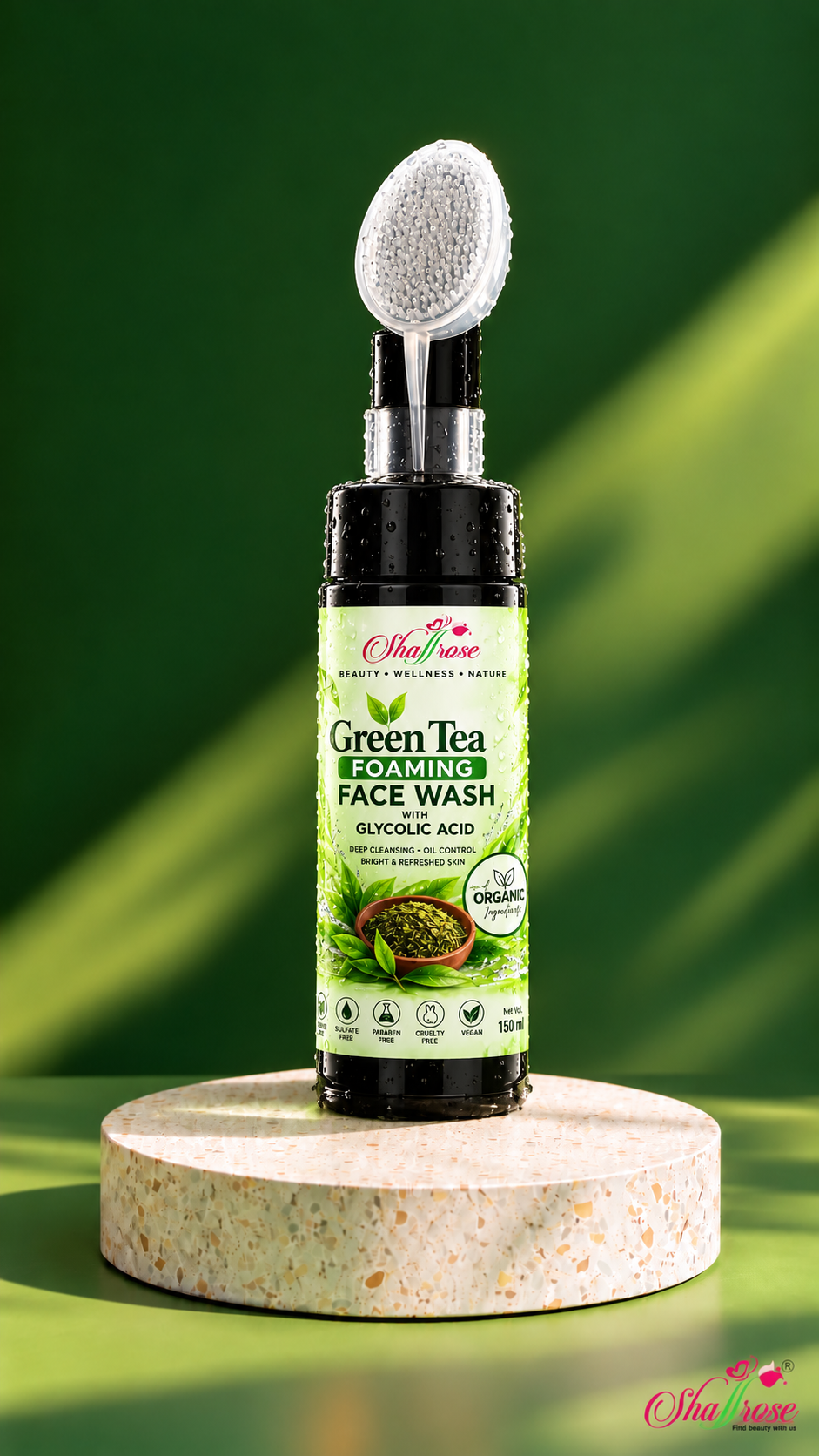 GREEN TEA FOAMING FACE WASH – 150 ML